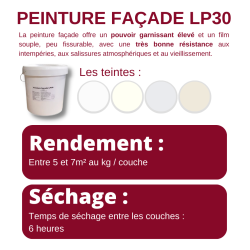 Peinture façade LP30 - Caractéristiques